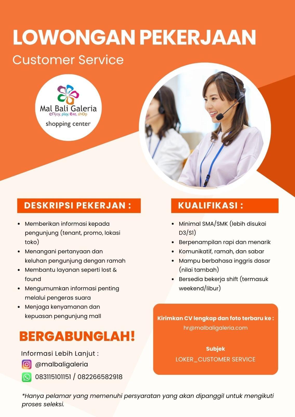 Job Flyer Customer Service